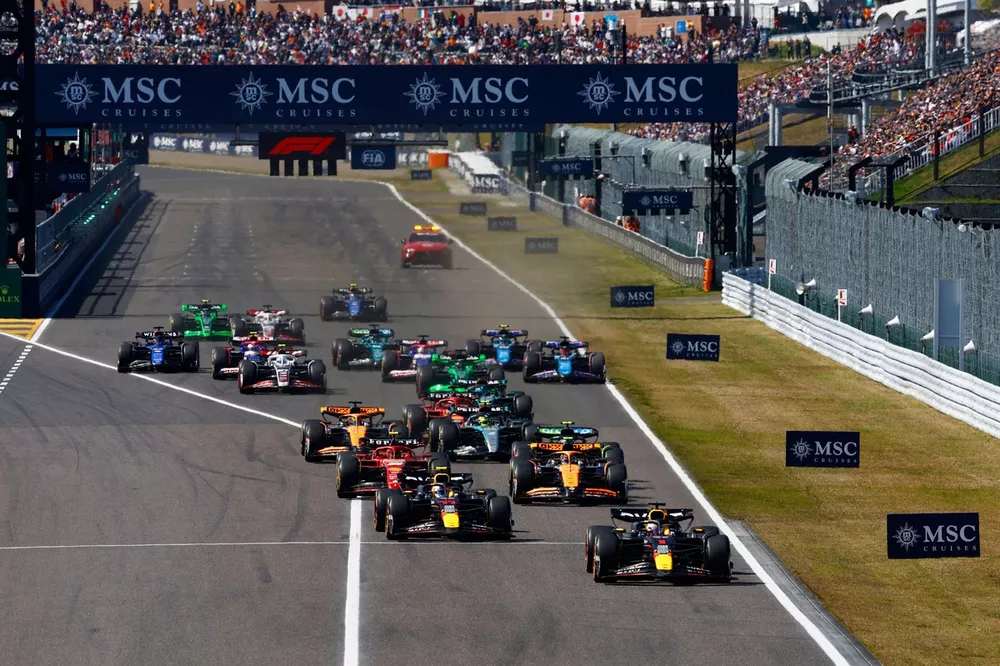 Salida del GP de Japón 2024 de F1