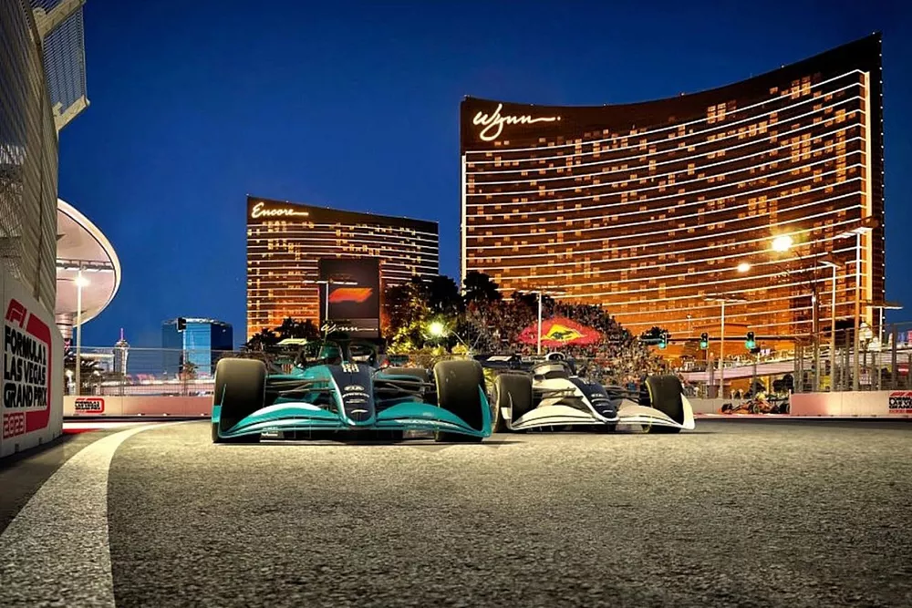 Acci&oacute;n en la pista de Las Vegas