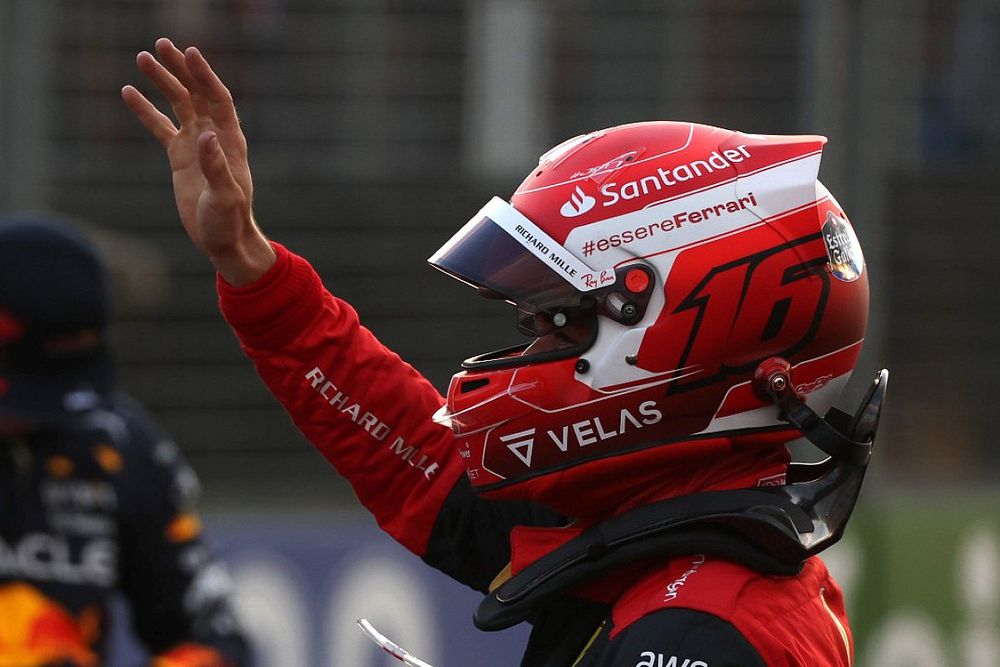 Polesitter Charles Leclerc, Ferrari 
