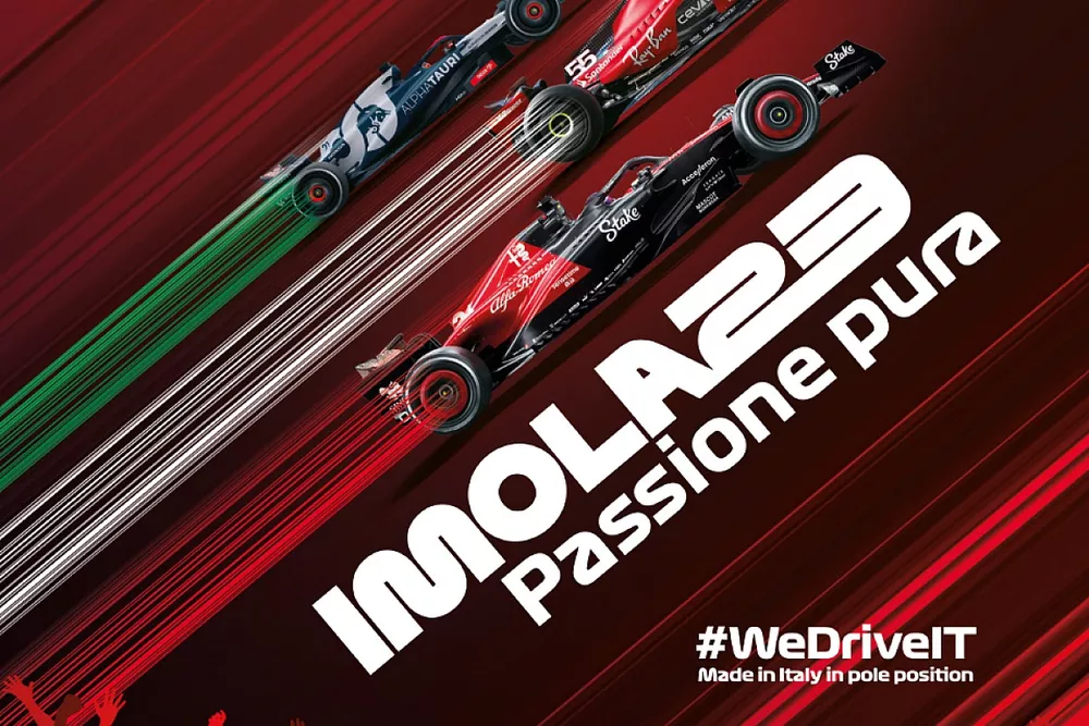 Il poster ufficiale del Gran Premio F1 di Imola