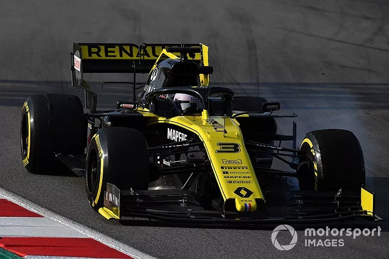 Daniel Ricciardo, Renault F1 Team R.S. 19, bloque ses roues