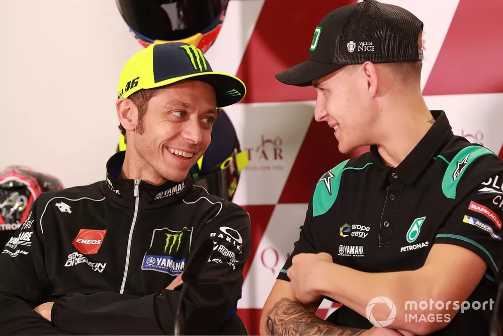 Valentino Rossi, Yamaha Factory Racing, Fabio Quartararo, Petronas Yamaha SRT