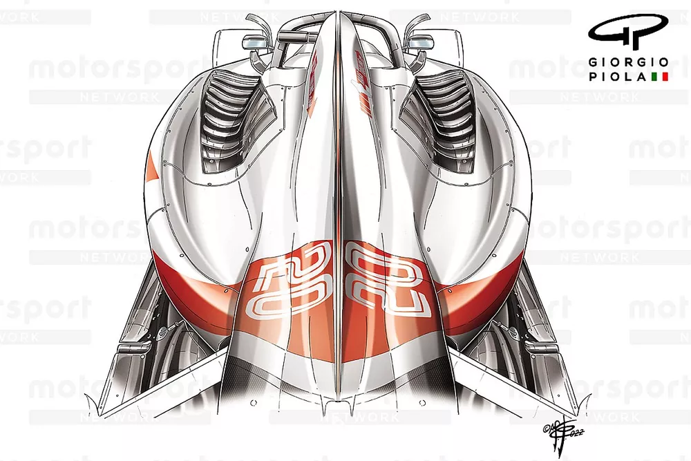 Haas VF-22 new sidepods, Hungarian GP