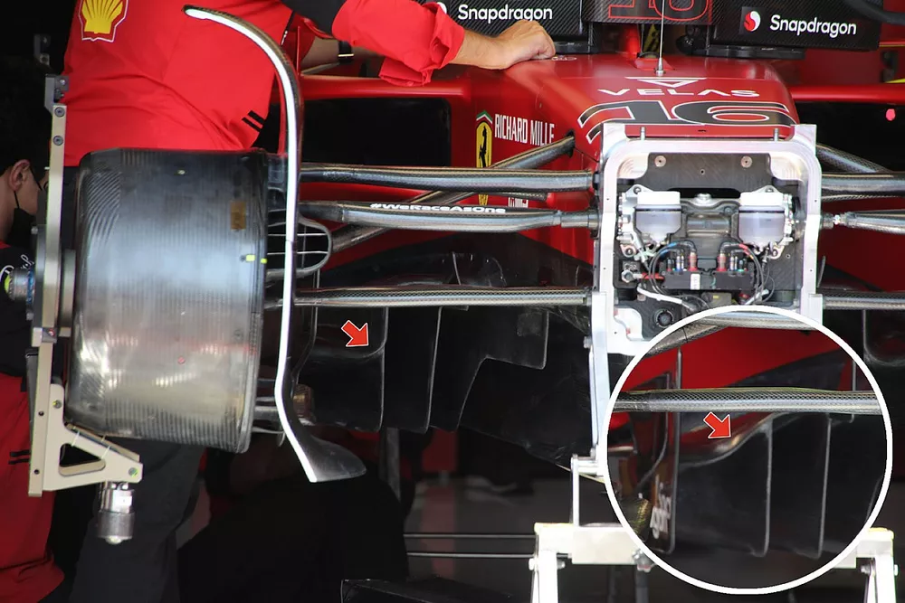 Ferrari F1-75 tunnel comparison