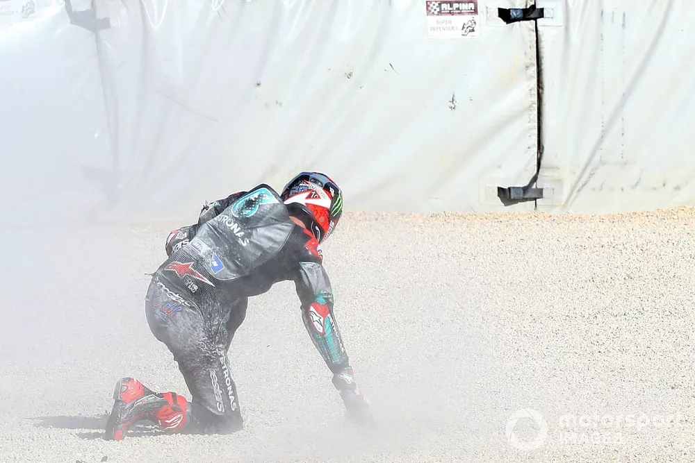 Fabio Quartararo, Petronas Yamaha SRT  crash