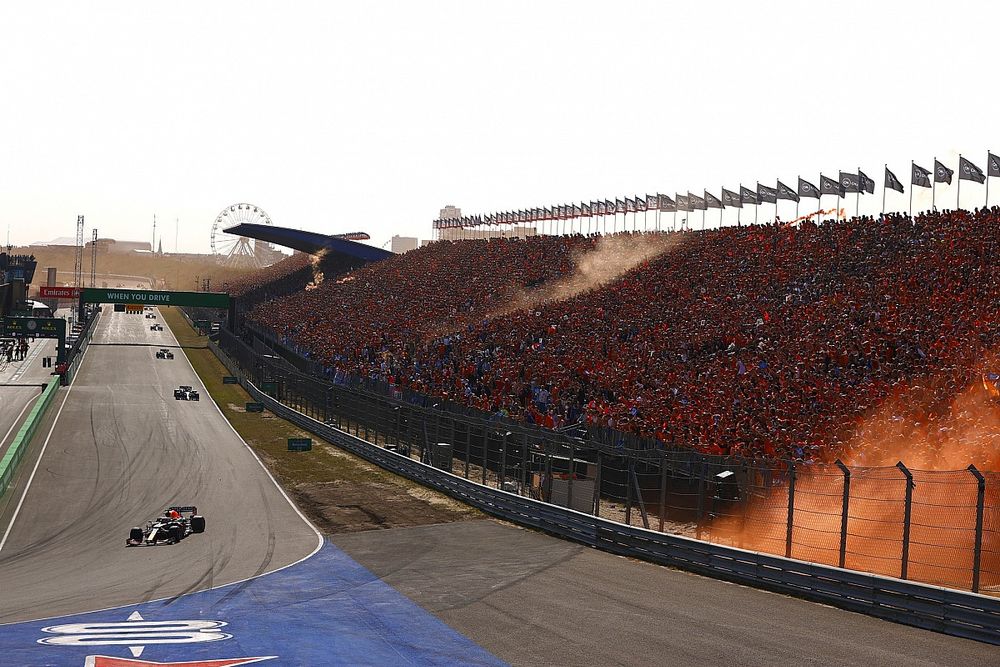 Max Verstappen, Red Bull Racing RB16B, Lewis Hamilton, Mercedes W12, and Valtteri Bottas, Mercedes W12