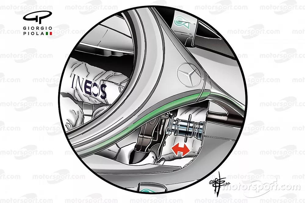 Mercedes AMG F1 W11 DAS steering