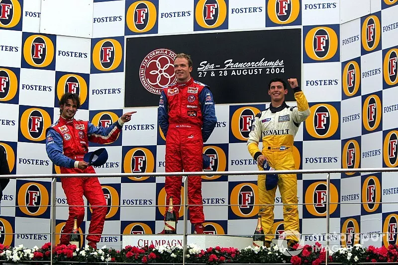 Podium: Vitantonio Liuzzi, Arden International, Robert Doornbos, Arden International, Jose Maria Lopez, CMS Performance