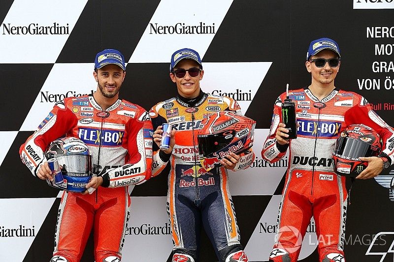 Ganador de la pole Marc Márquez, Repsol Honda Team, segundo Andrea Dovizioso, Ducati Team y tercero 
