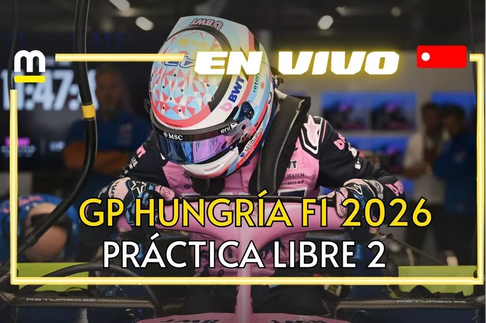 EN VIVO Pr&aacute;ctica libre 2 GP Hungr&iacute;a F1 2026