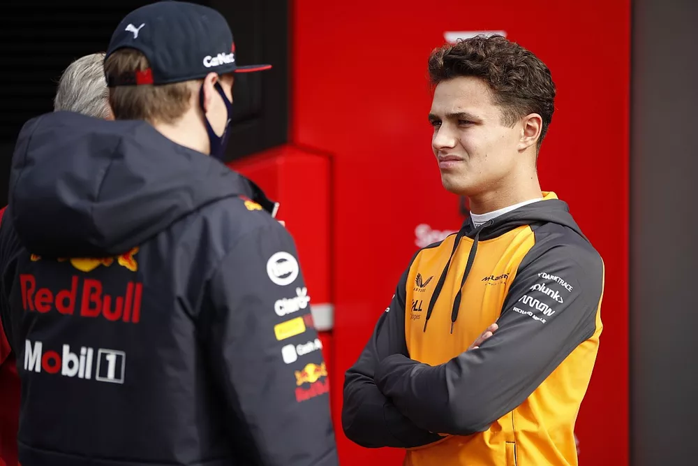 Carlos Sainz, Lando Norris, McLaren, Max Verstappen, Red Bull Racing