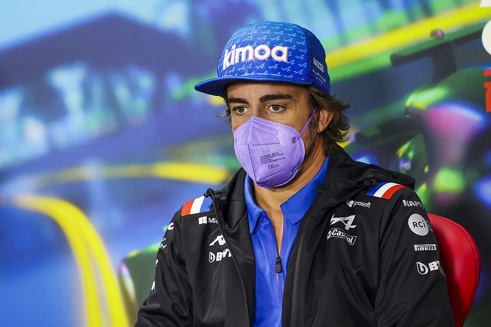Fernando Alonso, Alpine F1 Team en la conferencia