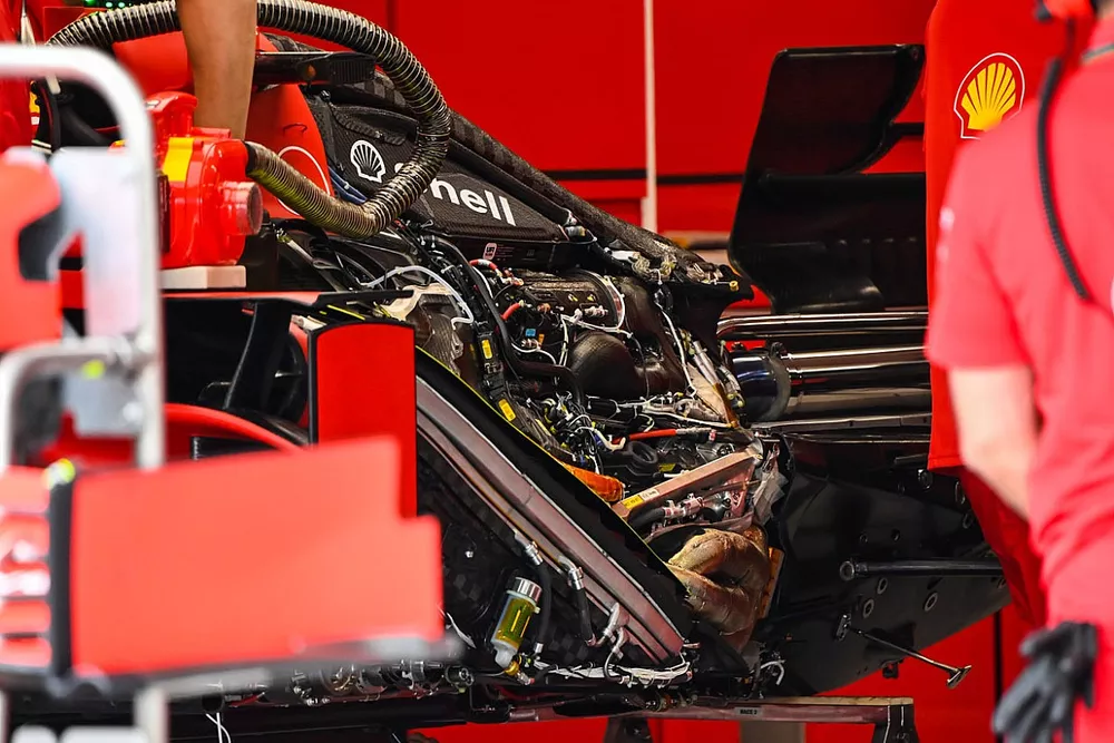 Ferrari SF1000 engine detail