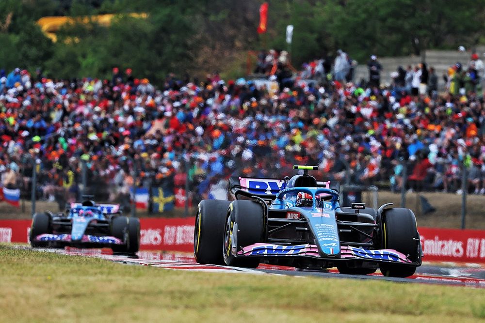 Esteban Ocon, Alpine F1 Team A522, Fernando Alonso, Alpine F1 Team A522