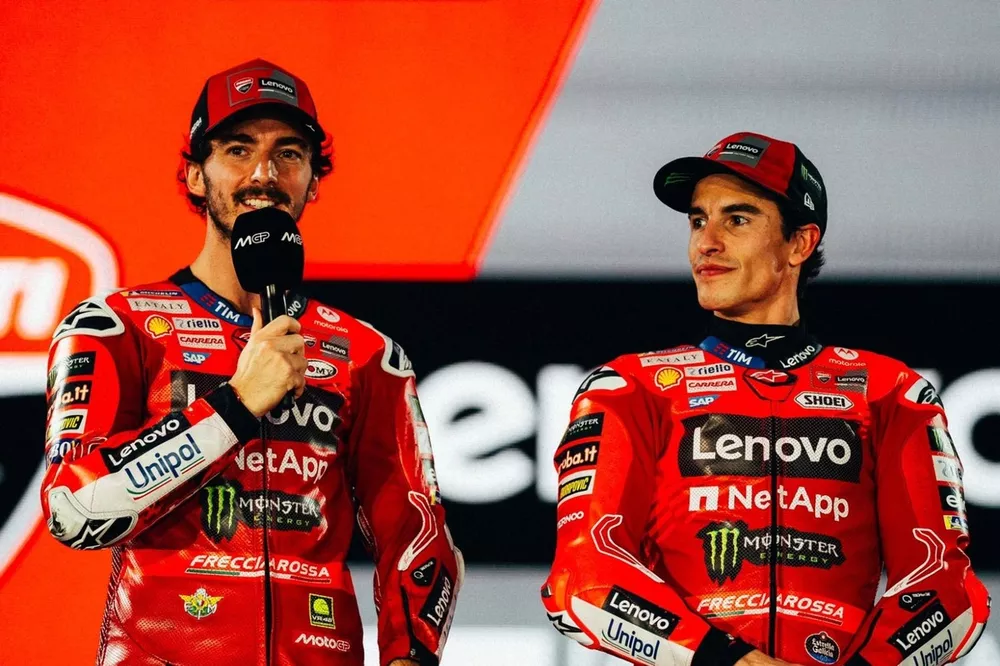 M&aacute;rquez y Bagnaia, presentaci&oacute;n de MotoGP
