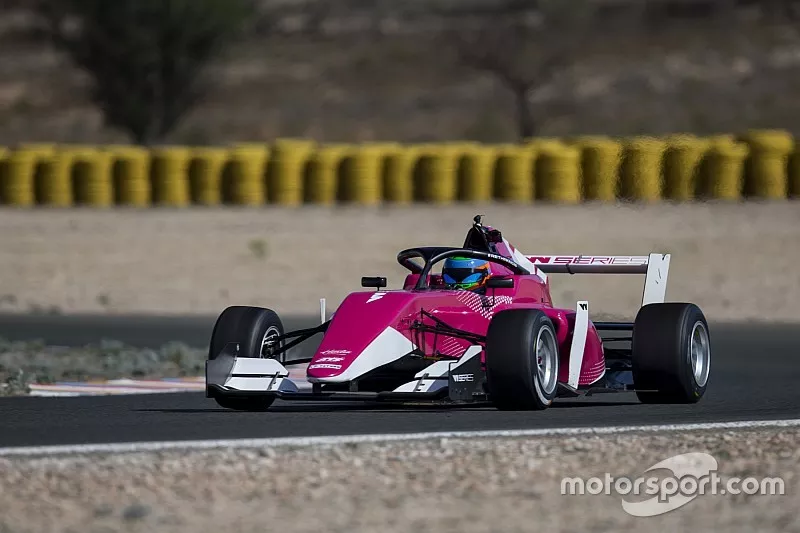 Track action in the WSeries Tatuus F3 T-318 car