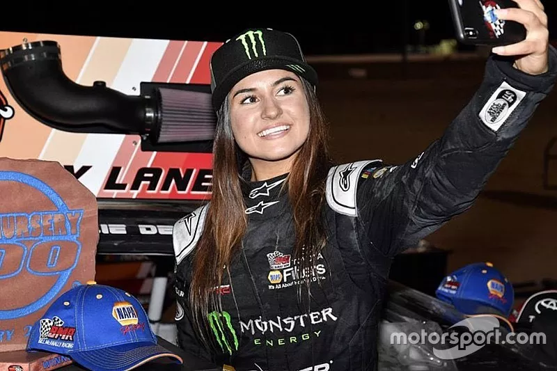 Race winner Hailie Deegan

