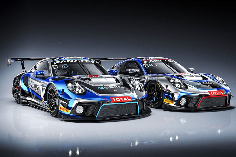 #18 KCMG, Porsche 911 GT3 R: Josh Burdon, Alexandre Imperatori, Edoardo Liberati, #47 KCMG, Porsche 911 GT3 R: Nick Tandy, Laurens Vanthoor, Maxime Martin
