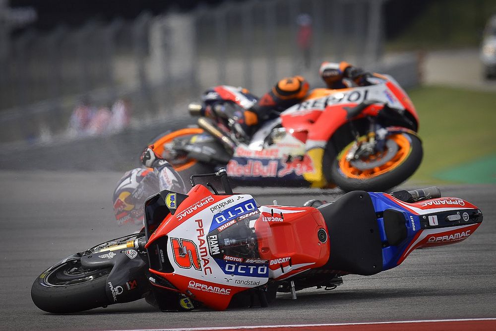 Johann Zarco, Pramac Racing crash