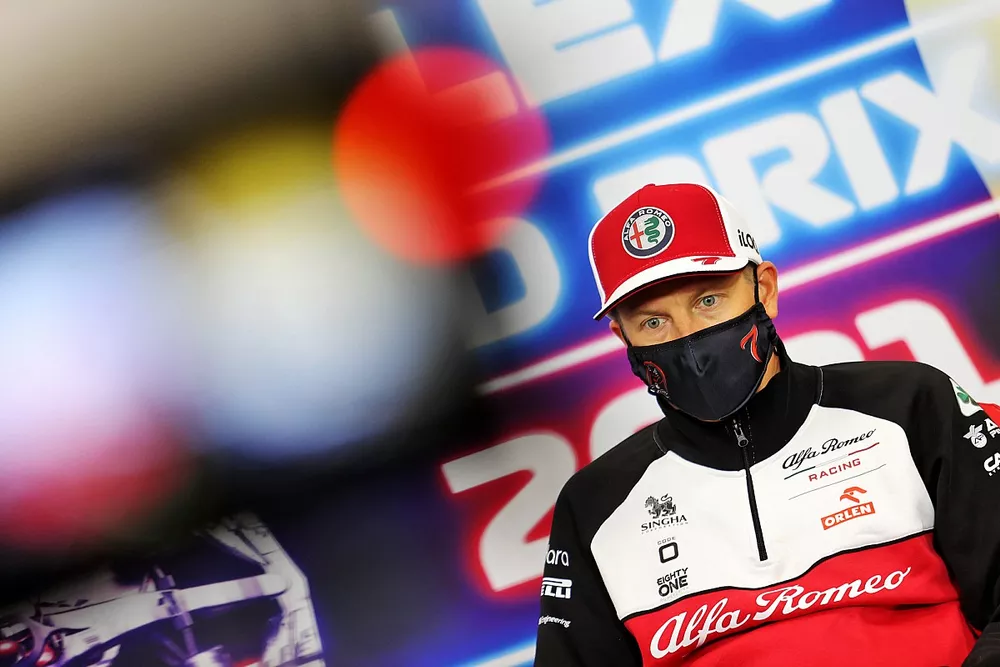 Kimi Raikkonen, Alfa Romeo Racing, en conf&eacute;rence de presse