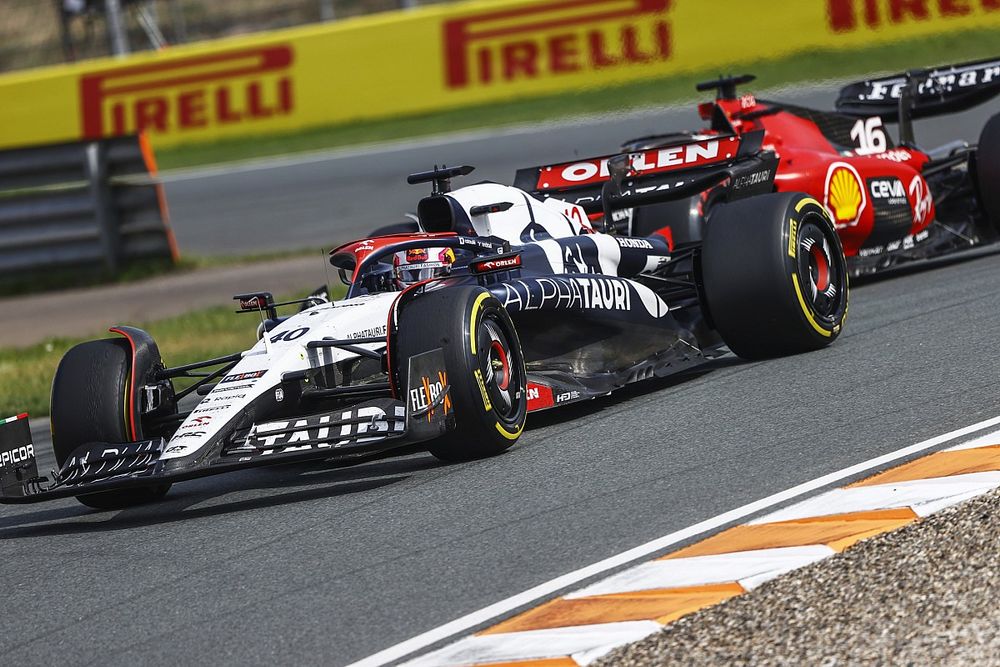 Liam Lawson, AlphaTauri AT04, Charles Leclerc, Ferrari SF-23
