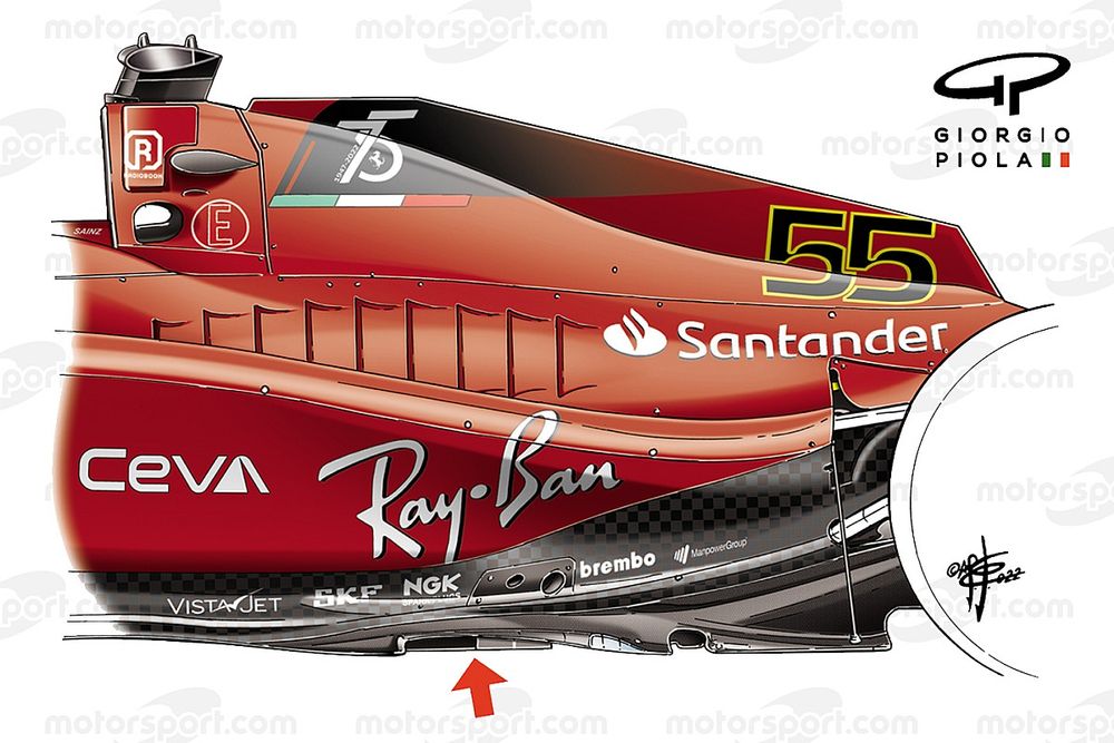 Ferrari F1-75 piso nuevo