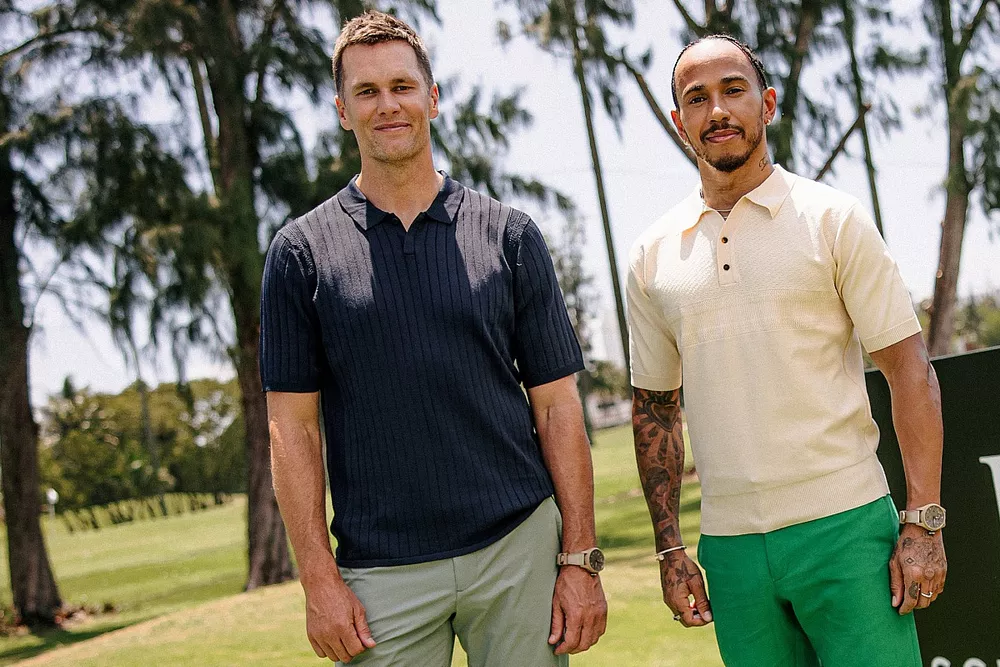 Lewis Hamilton, Mercedes con Tom Brady jugador de la NFL