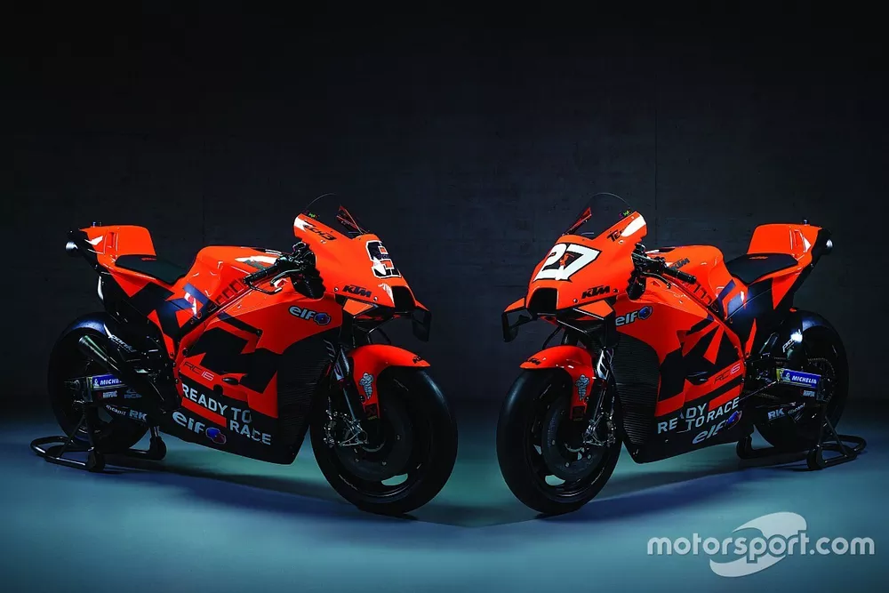 Bikes of Danilo Petrucci, Red Bull KTM Tech 3 and Iker Lecuona, Red Bull KTM Tech 3