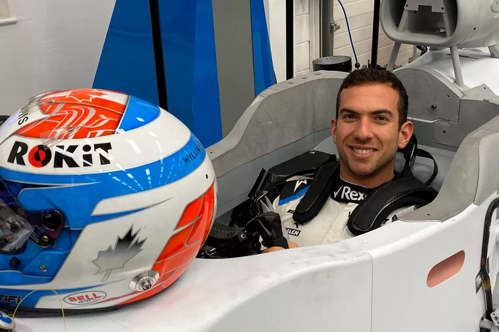 Nicholas Latifi, Williams FW43, moule son baquet