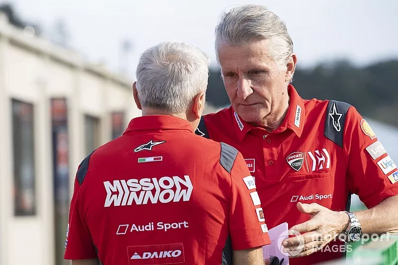 Davide Tardozzi, Team manager Ducati Team, Paolo Ciabatti, directeur sportif Ducati Corse