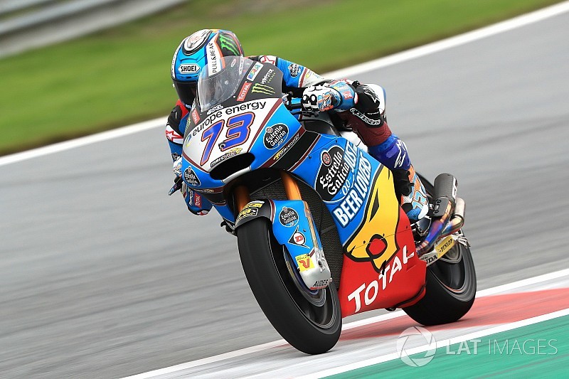Moto2 Silverstone: Marquez snelste in vochtige tweede training