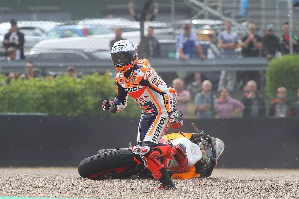 Marc Marquez, Repsol Honda Team crash
