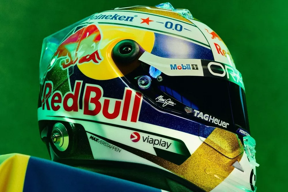 El casco especial de Max Verstappen para Brasil