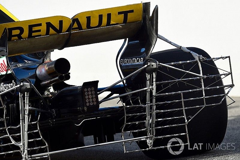 Renault Sport F1 Team RS18 con un sensor aerodin&aacute;mico