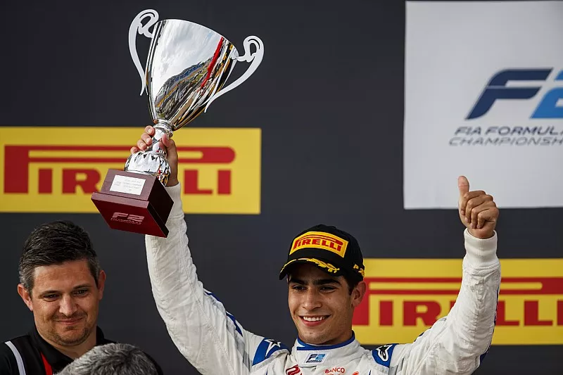 Second place Sergio Sette Camara, Carlin