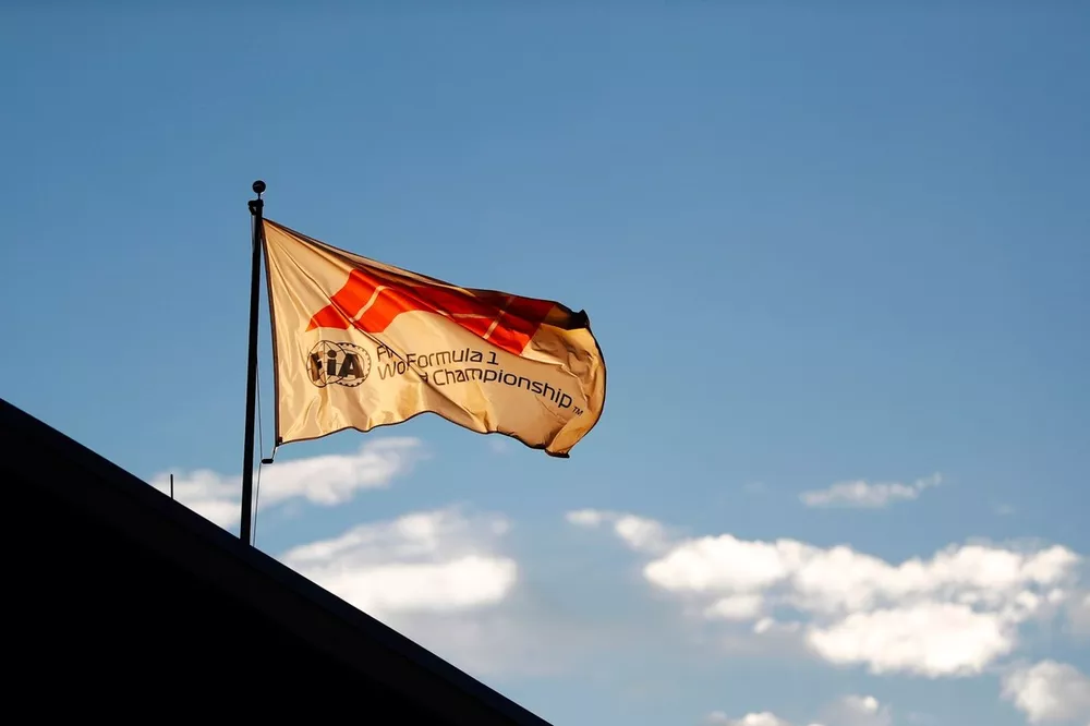 Un drapeau de la F1