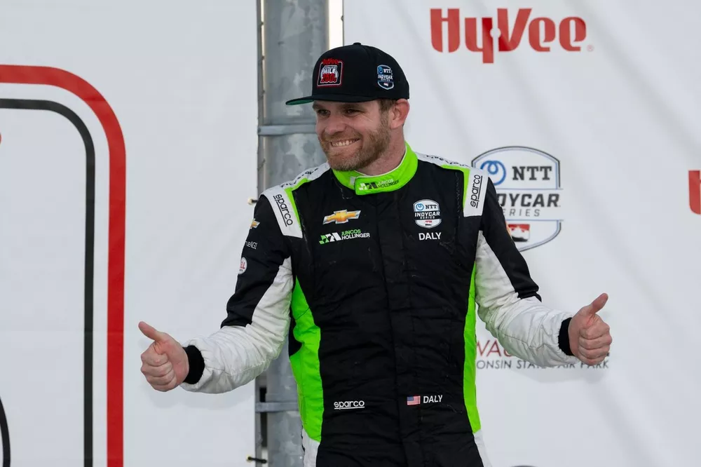 Conor Daly, Juncos Hollinger Racing Chevrolet Third Place Podium