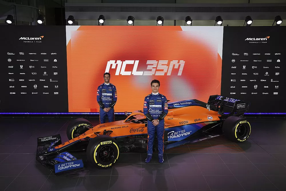 Daniel Ricciardo, Lando Norris, McLaren MCL35M