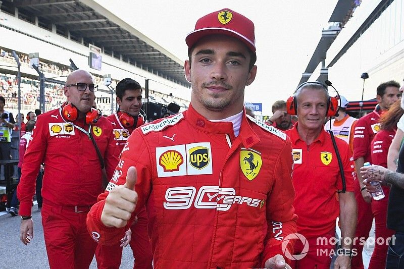 Ganador de la pole Charles Leclerc, Ferrari