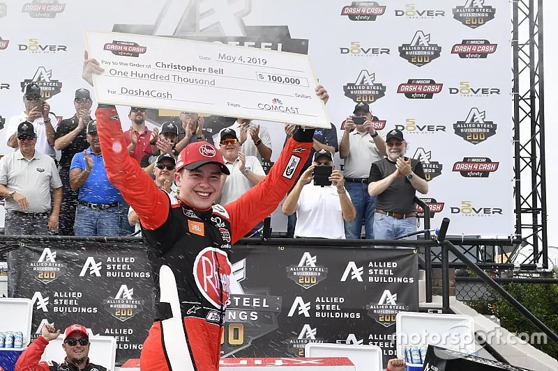 Race Winner Christopher Bell, Joe Gibbs Racing, Toyota Supra Rheem