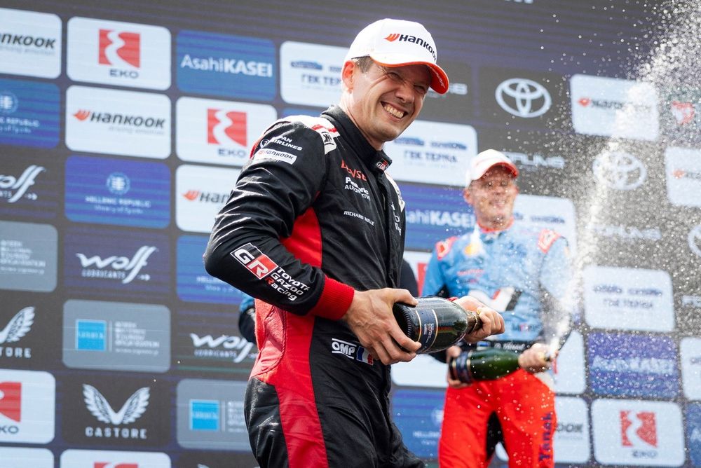 Podium: third place S&eacute;bastien Ogier, Toyota Gazoo Racing WRT
