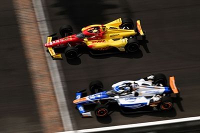 Alex Palou leads tense Indy 500 drafting practice, Rasmussen crashes