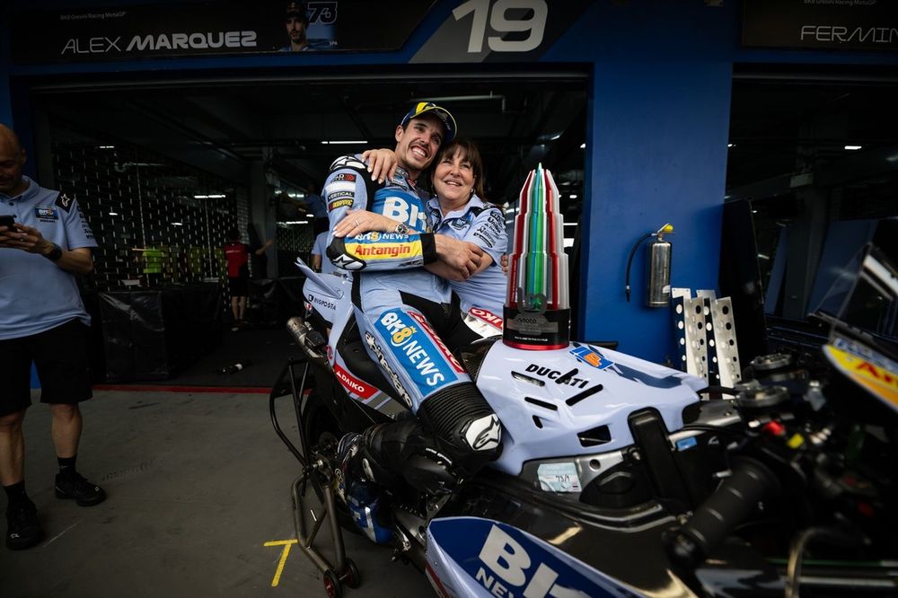 Alex Marquez, Gresini Racing, Nadia Padovani, Team Principal & Team Owner, Gresini Racing