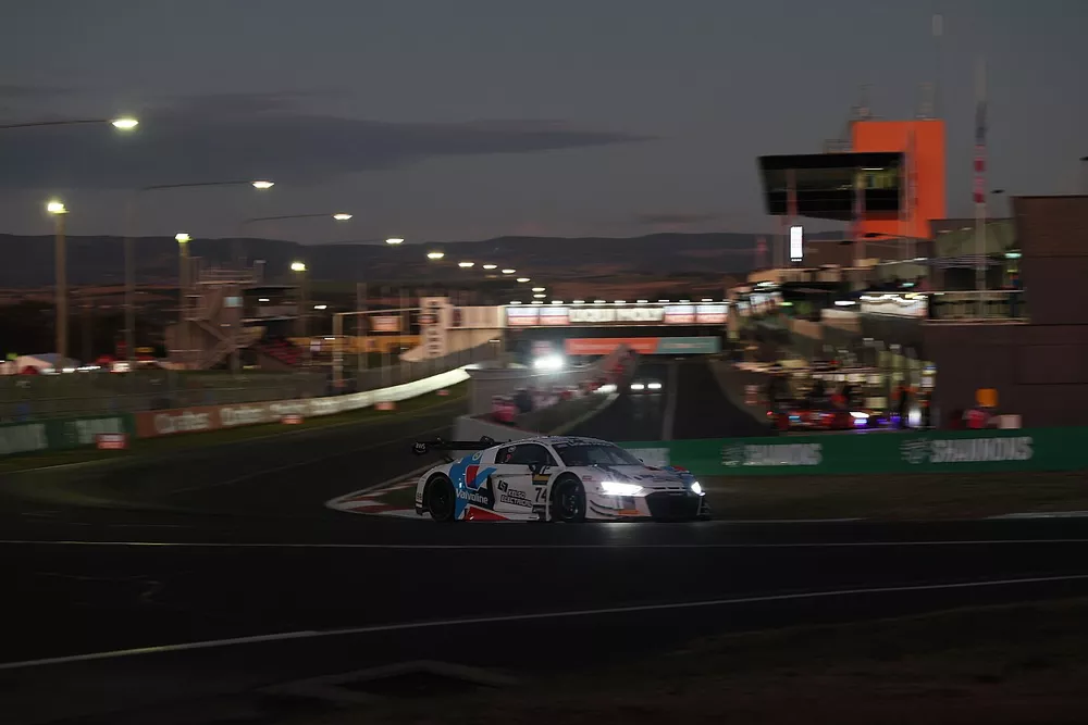 #74 Audi Sport Team Valvoline Audi R8 GT3 Evo II: Brad Schumacher, Kelvin van der Linde, Nathanael Berthon