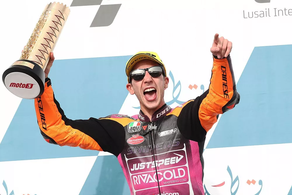 Race winner Andrea Migno, Snipers Team 
