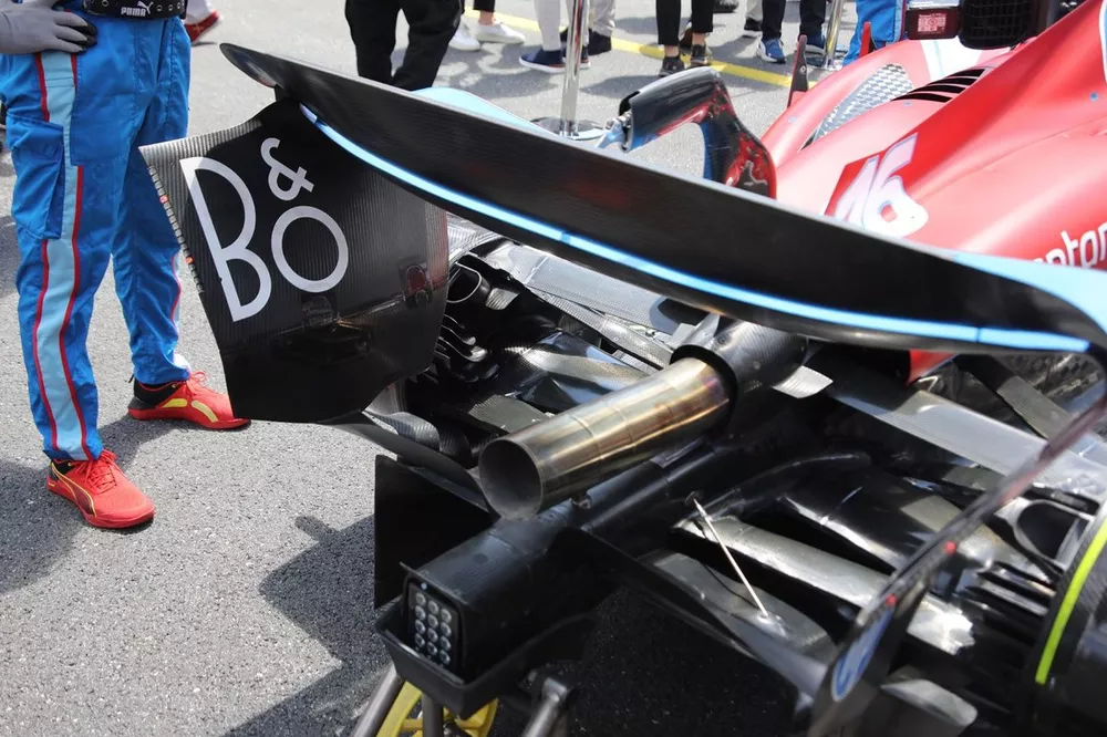 Dettaglio ala posteriore Ferrari SF-24