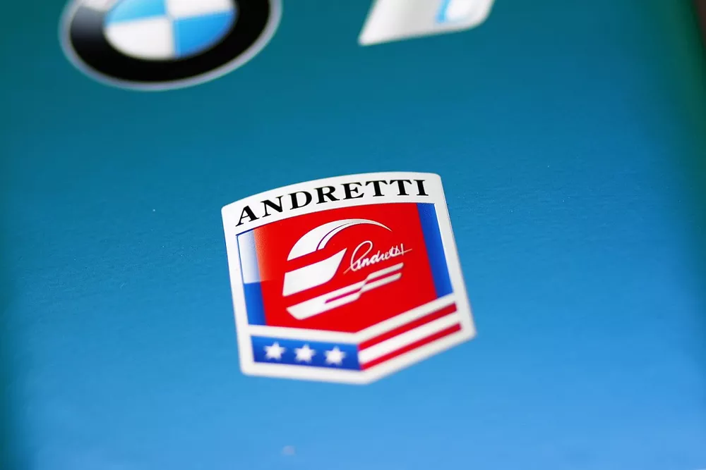 Andretti logo on the nose of the Andretti Formula E Team car