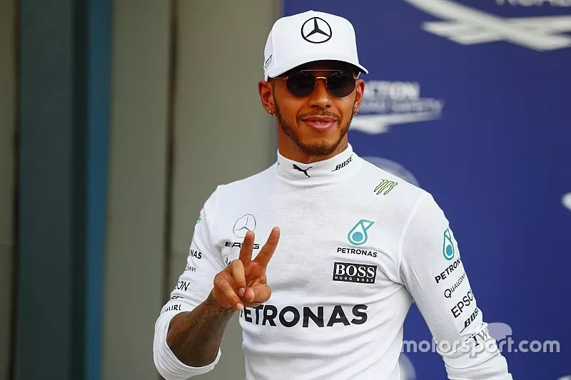 Pole man Lewis Hamilton, Mercedes AMG