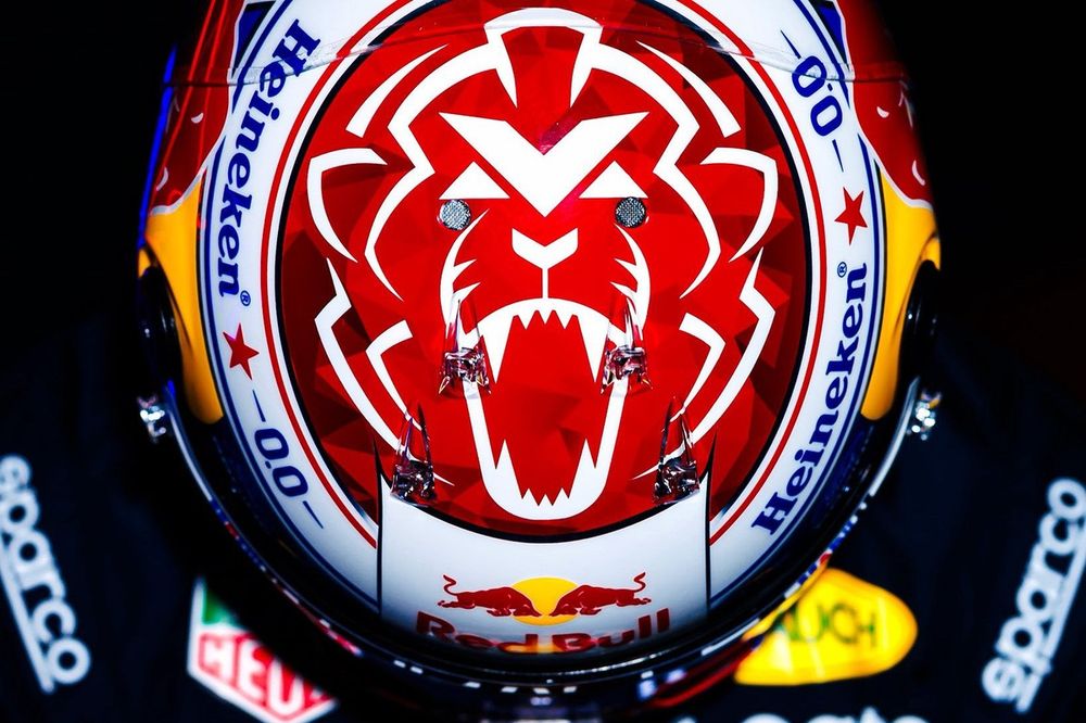 Capacete de Max Verstappen, Red Bull Racing 