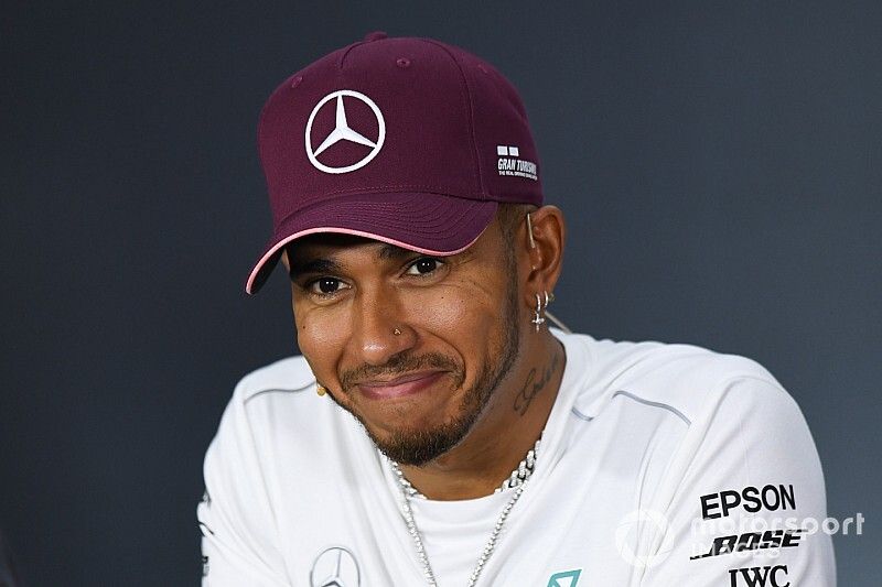 Lewis Hamilton, Mercedes AMG F1 in the Press Conference 